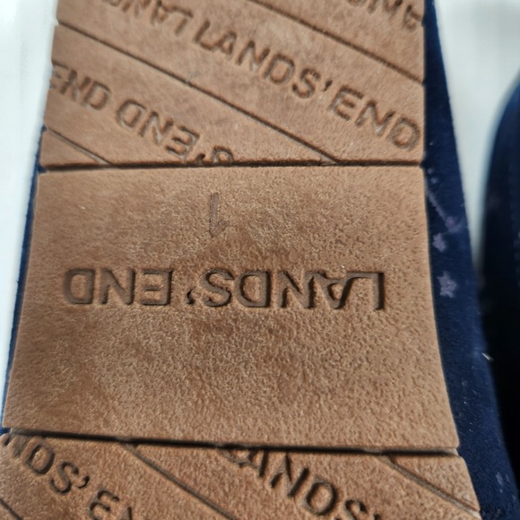 LANDS'END Slippers Size 1 Constellation Blue EUC Girls Boys - Picture 5 of 5